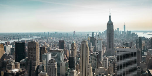 New York City downtown skyline