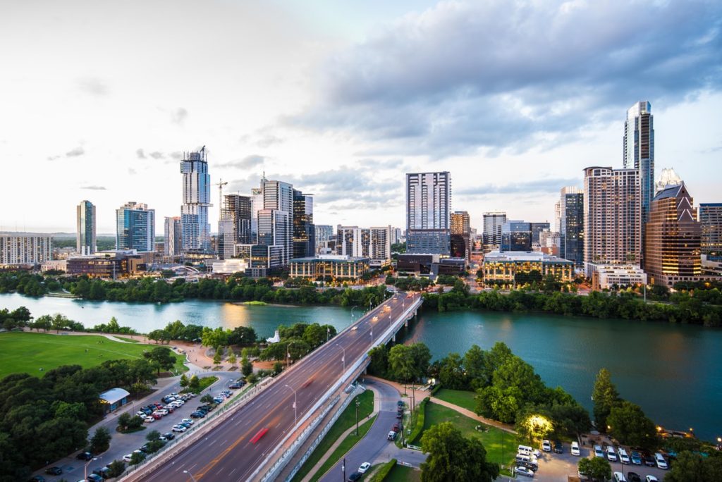 Houston downtown skyscrapers