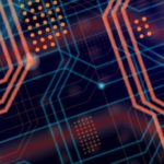 Abstract image of computer circuits